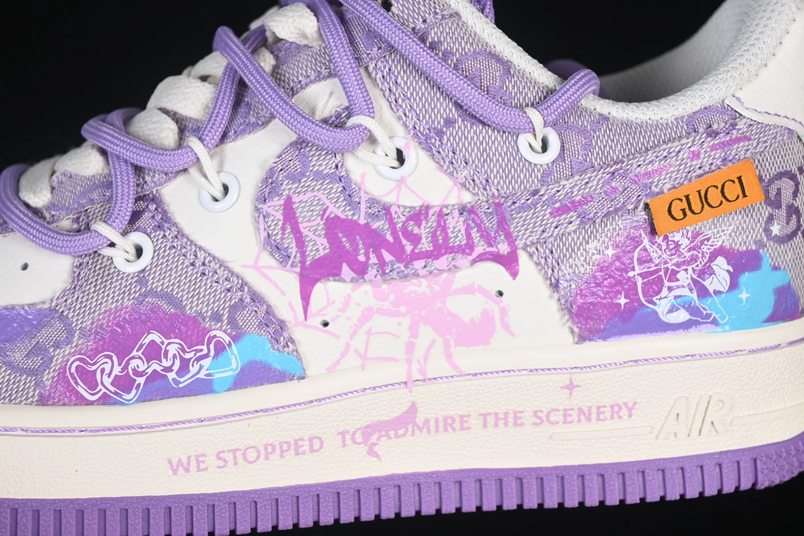 All categories Nk Air Force 1 Air Force series Nk Air Force 1 Low Air Force low-top Nike Air Force 1'07 Low "Dreaming" Hand-painted graffiti Love the sky and weave dreams Air Force 1 low-top casual sneakers BD7700-202